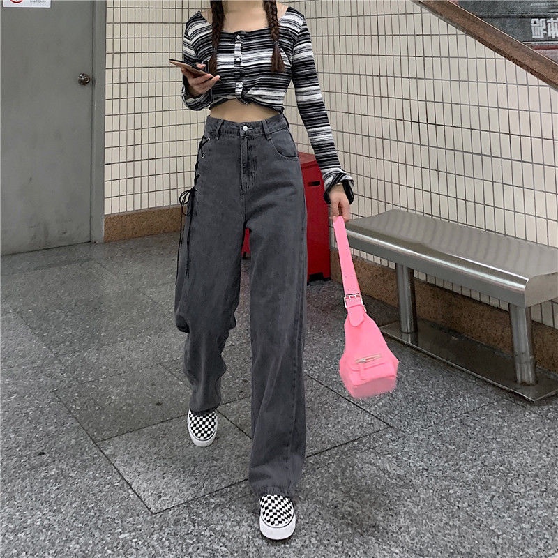  Quần jean ống rộng dáng suông phong cách thời trang cá tính | BigBuy360 - bigbuy360.vn