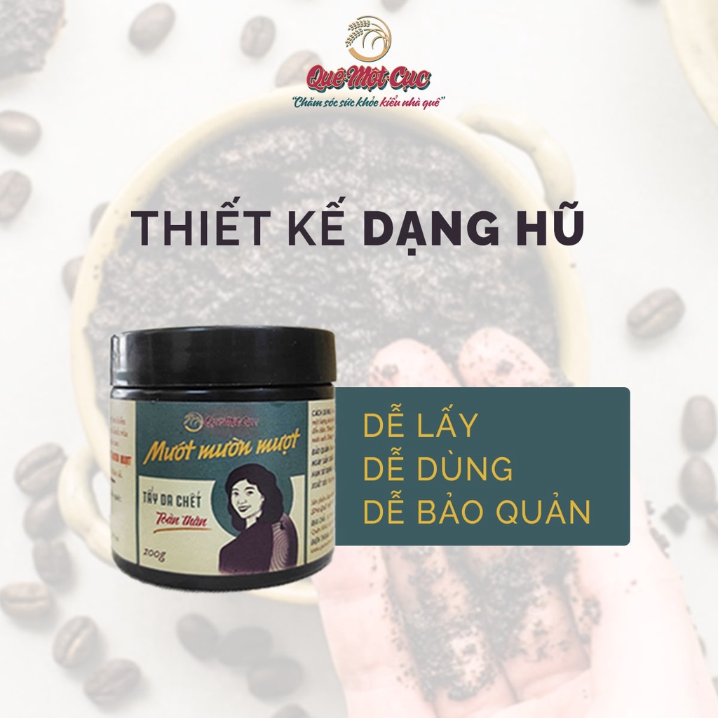 TẨY DA CHẾT BODY, TẨY TẾ BÀO CHẾT LÀM MỀM, MƯỚT MƯỜN MƯỢT DA LƯNG QUÊ MỘT CỤC 200G (HANDMADE)