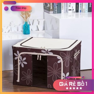 COMBO 2 Túi đựng đồ đa năng có khung sắt  [FREESHIP]