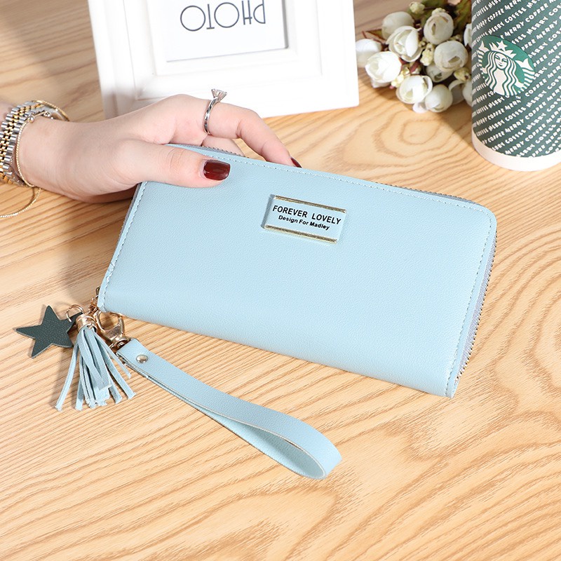 Ví nữ đựng tiền nhiều ngăn dáng dài 341 chất da cao cấp phong cách thanh lịch