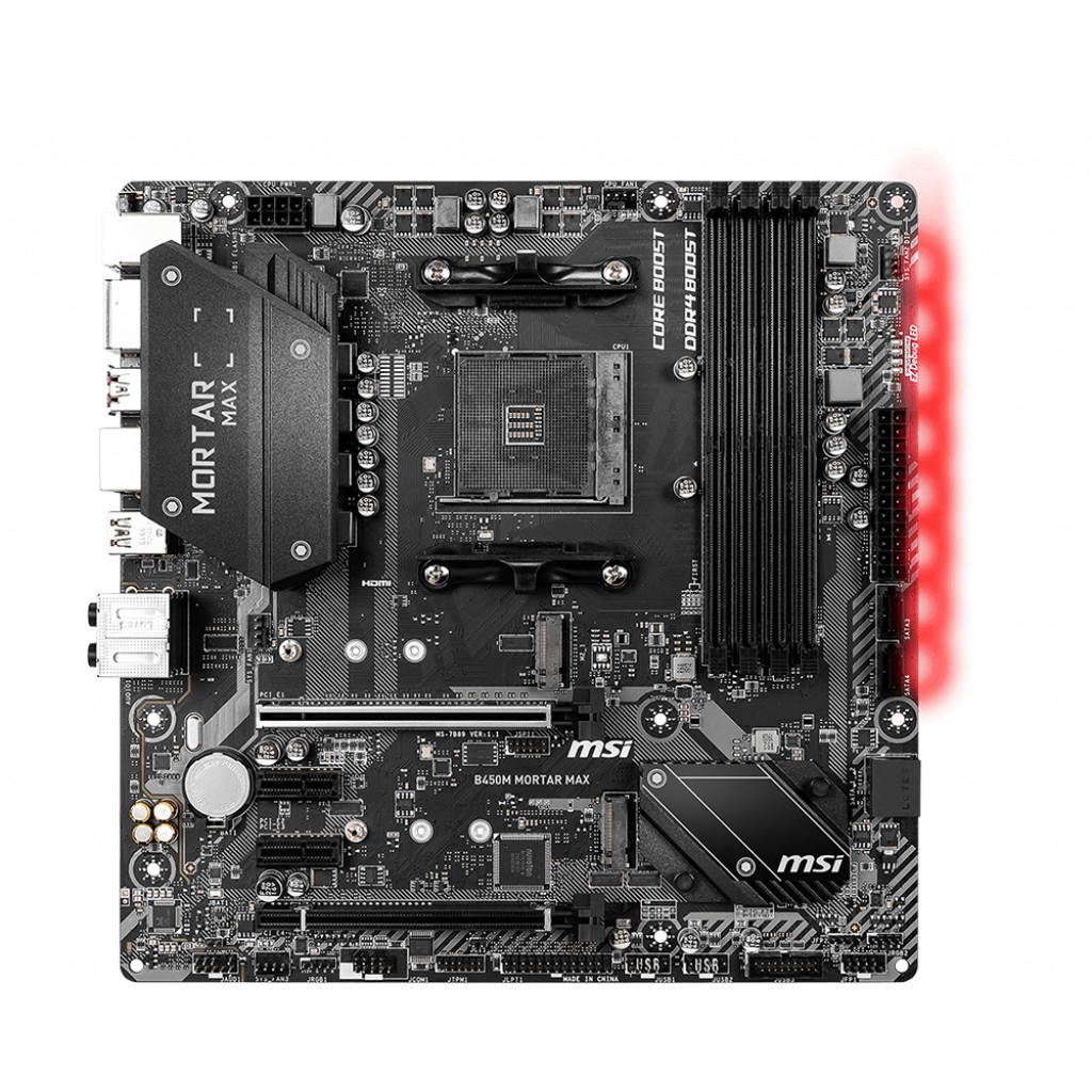 Bo mạch chủ Mainboard MSI B450M MORTAR MAX AMD B450, Socket AM4, m-ATX, 4 khe RAM DDR4