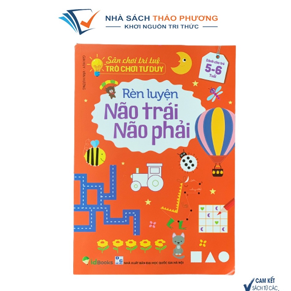 Sách - Sân chơi trí tuệ Rèn luyện não trái não phải cho bé từ 3-6 tuổi