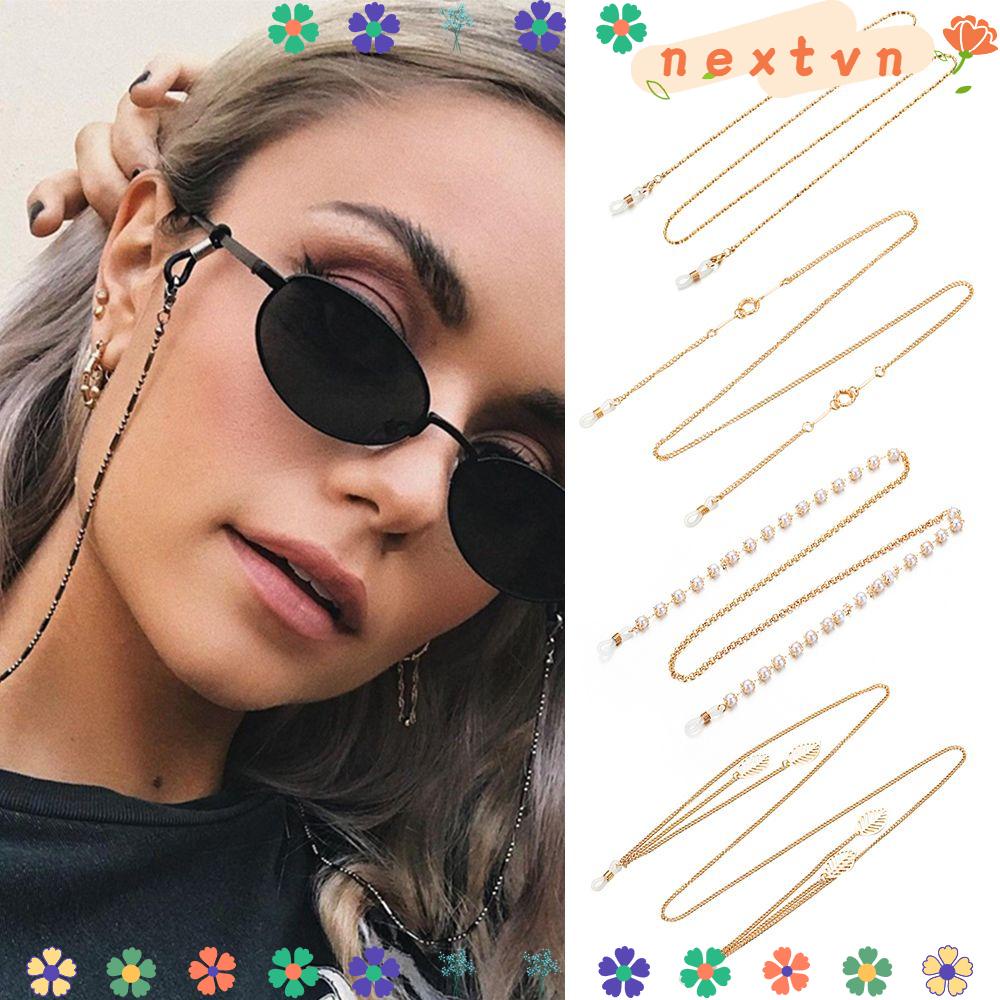 Dây đeo kính trang trí ngọc trai giả hợp thời trang sành điệu