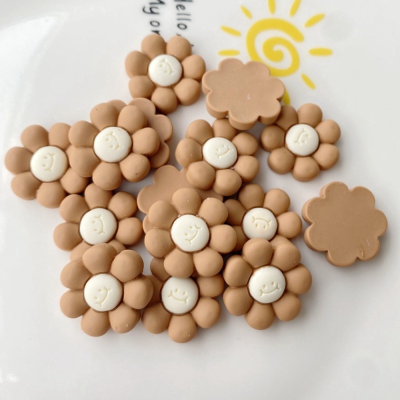 10pcs Phụ Kiện Trang Trí Ốp Điện Thoại Bằng Nhựa Hình Hoa Thắt Nơ Diy