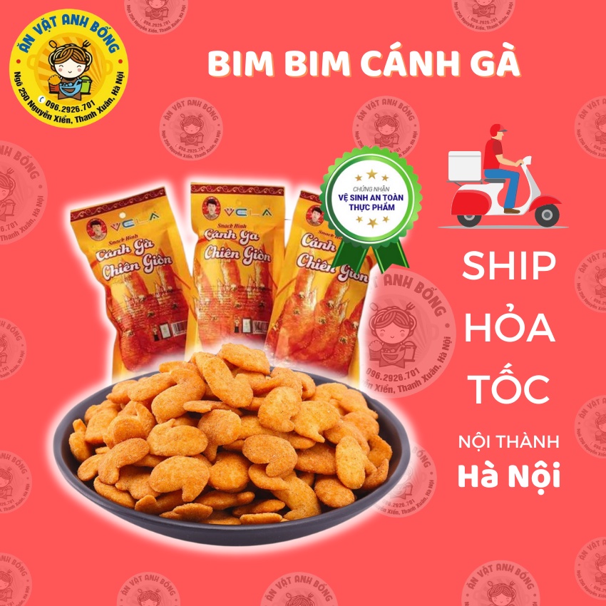5 gói bim bim cánh gà 💥 SIÊU NGON 💥 bim bim cánh gà chiên giòn vị cay nhẹ thơm ngon