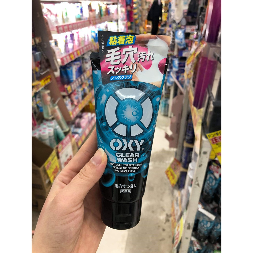 Sữa rửa mặt cho Nam Oxy Clear Wash Nhật Bản 130g