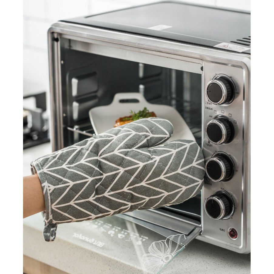 Găng Tay Nhà Bếp ( Lẻ 1 Chiếc ) Vải Thô Trần Bông Chống Nhiệt Nhấc Nồi 88283 Chợ Tốt Store