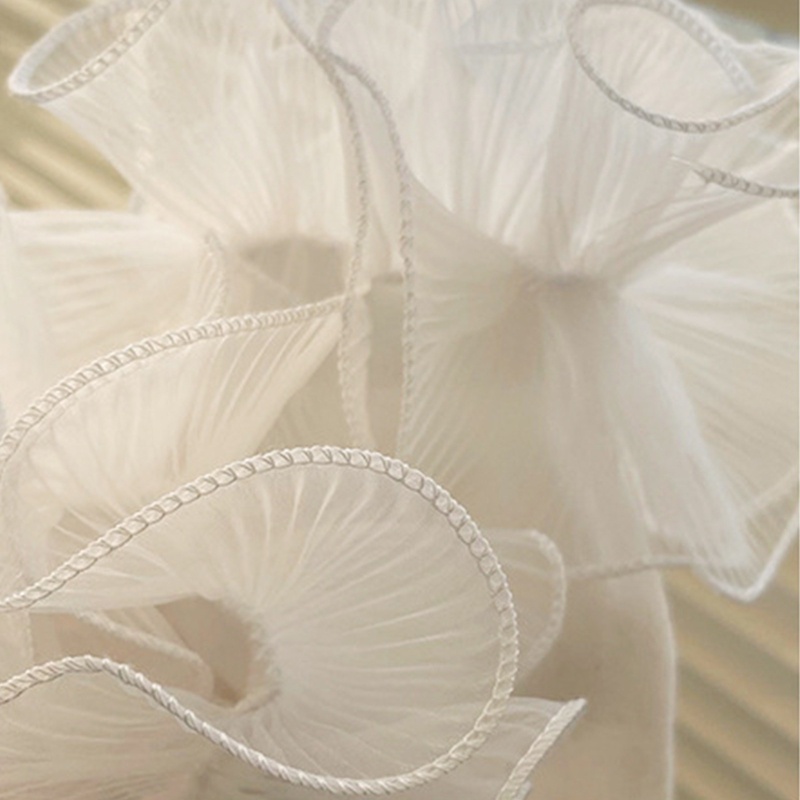 Youyo Vớ Cotton Cổ Cao Phối Ren Bèo Nhún Màu Trơn Phong Cách Lolita Ngọt Ngào Thanh Lịch Cho Nữ