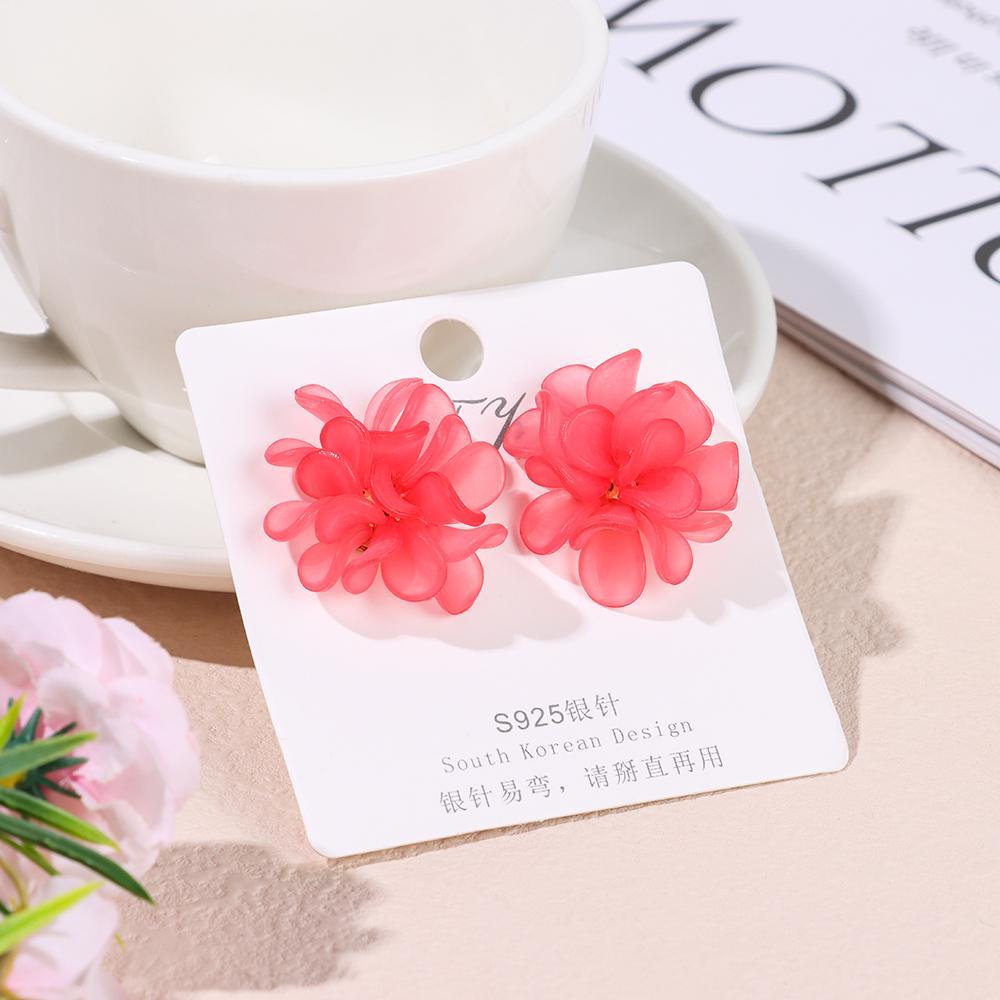 Khuyên Tai Hình Bông Hoa Phong Cách Cá Tính