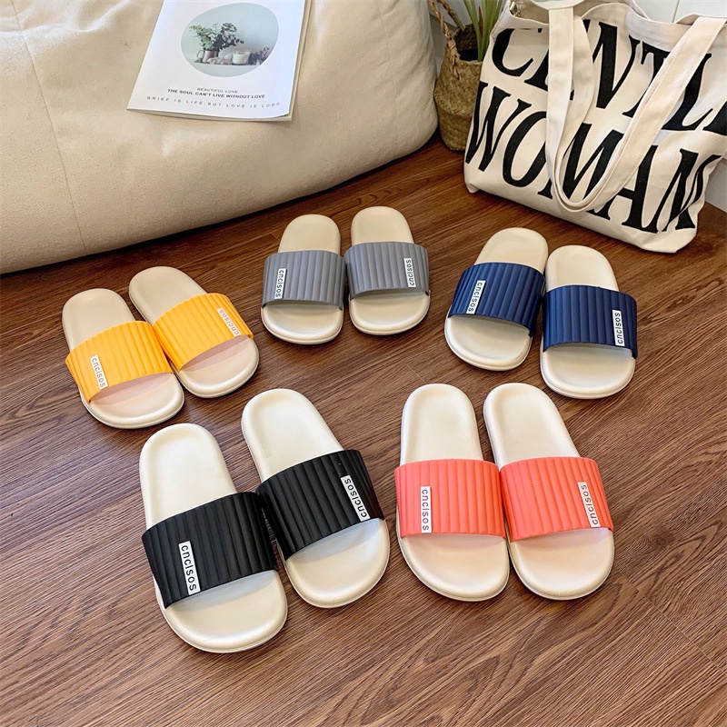 Dép nam nữ ullzang CNCLSOS quai ngang thời trang unisex,dép đi trong nhà,đế cao su non đi cực êm A103 CUTE ACCESSORIES