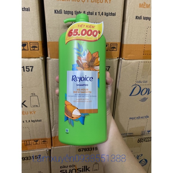 Dầu gội REJOICE 1200ml   cải thiện tóc khô xơ, chẻ ngọn , dầu nhờn ,giúp tóc suôn mượt nhiều giờ [giá gốc]