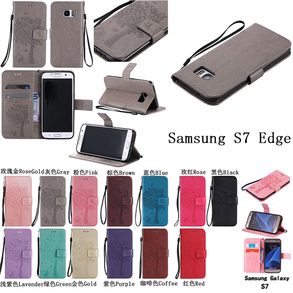 Ốp lưng bảo vệ in hình chú mèo đáng yêu cho điện thoại Samsung S7 / S7 Edge