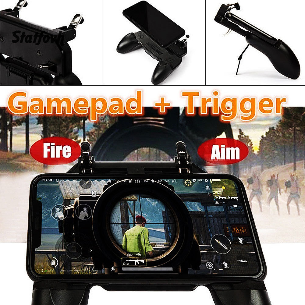 YK 4.5-6.5inch Mobile Phone Game Controller Gaming Joystick for PUBG Android iOS