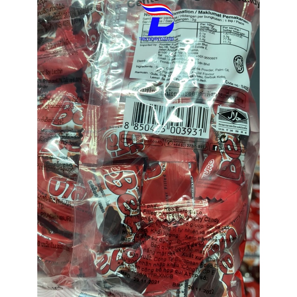 Kẹo viên Belo chocolate Thái Lan 150gr