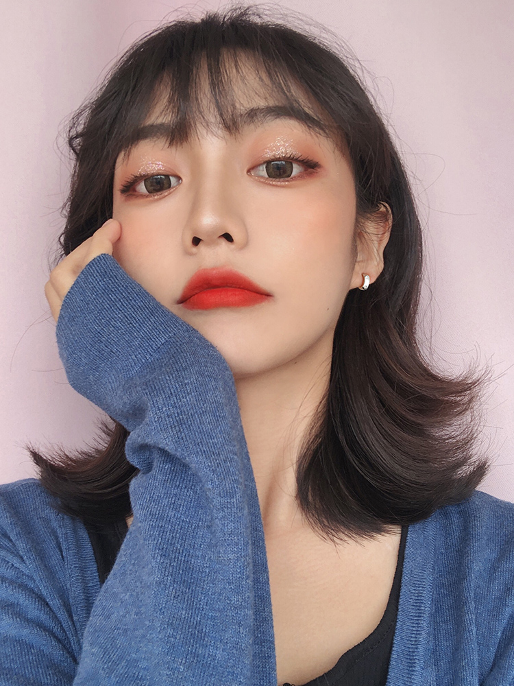 Bông tai hình tròn phong cách Hàn Quốc thời trang cá tính cho nữ