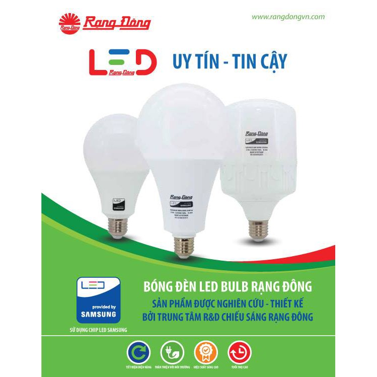 Bóng Đèn LED Trụ 20W Rạng Đông