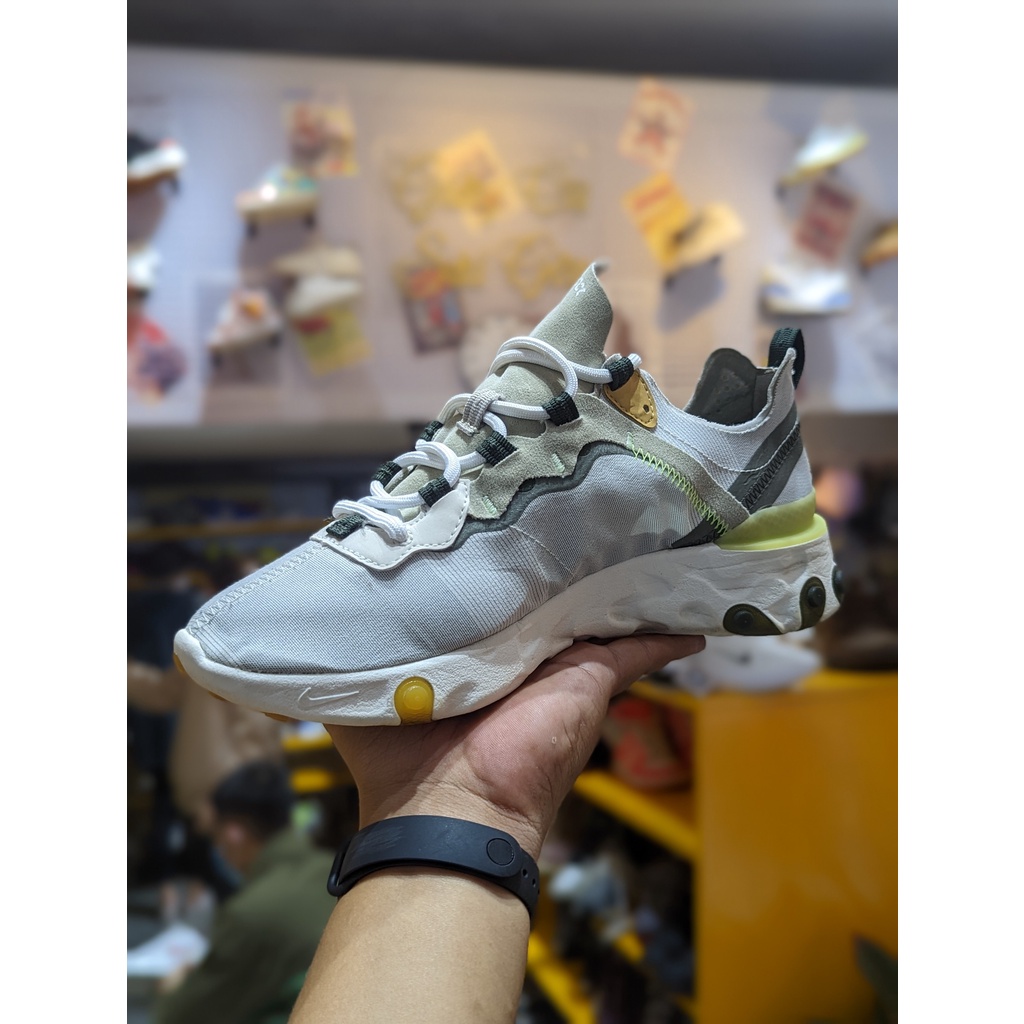 Giày 2hand Nike React Element 55 Spruce Volt - BQ6166-009 - Giày Cũ Sài Gòn 456