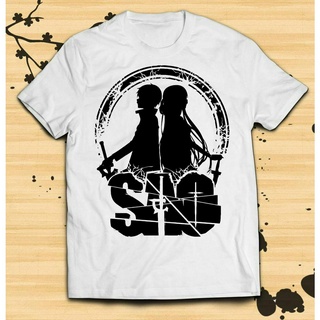 (SALE 50%) Áo thun SWORD ART  ONLINE  ANIME KIRITO AND ASUNA ngắn tay cổ tròn độc đẹp
