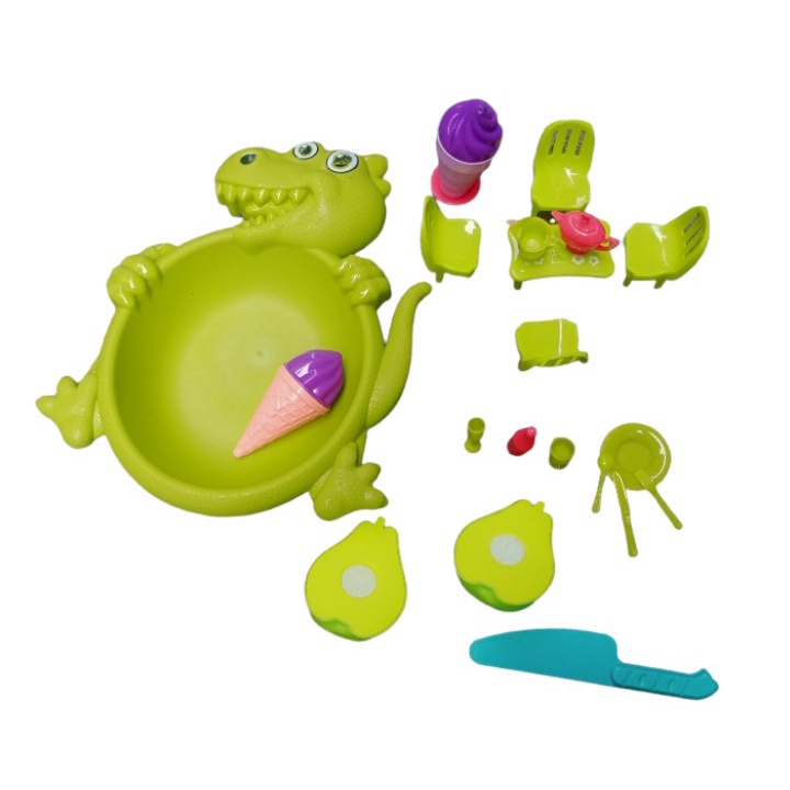 Bộ Đồ Chơi Nhà Bếp Có Khay Đựng Khủng Long Tiện Lợi Cho Bé