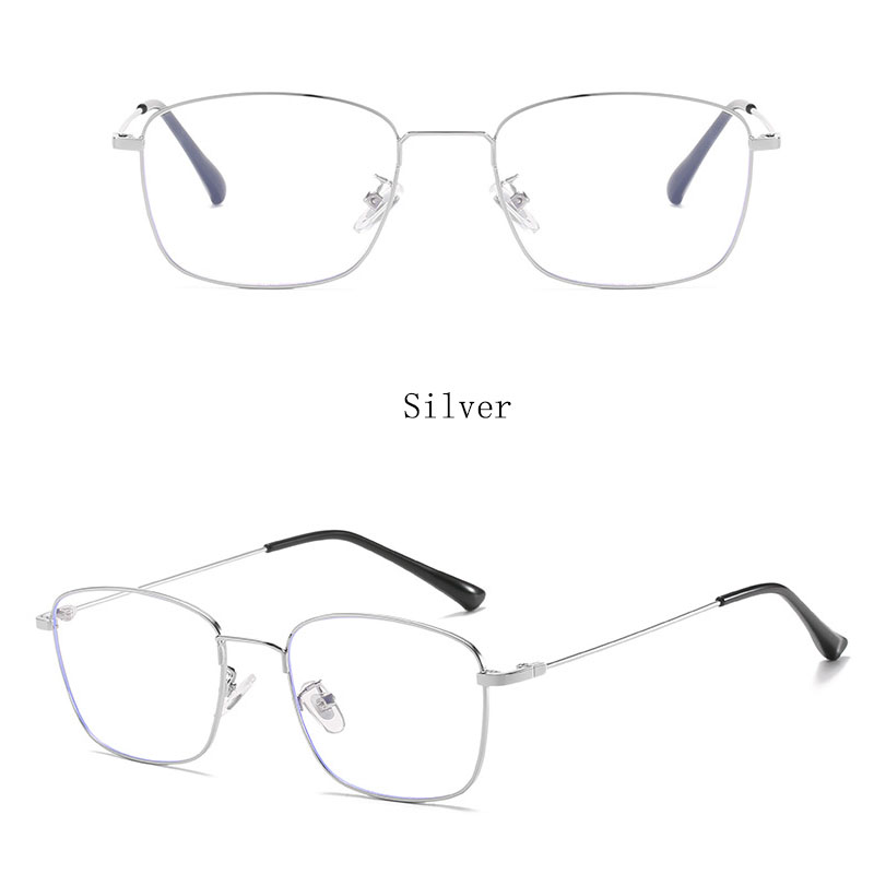 Mắt kính VIENDO gọng vuông bằng kim loại thời trang cho nam nữ có độ -1.00 ~ -4.00