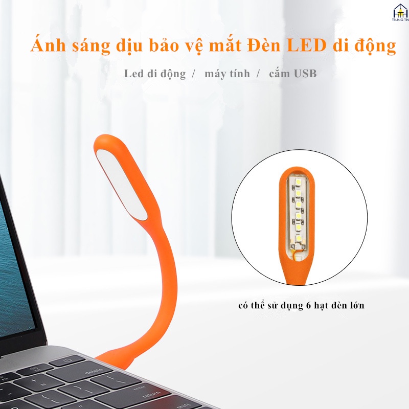 Đèn LED Siêu Sáng Nhiều Màu cắm usb cho máy tính, laptop và sạc dự phòng tiện dụng Trung Tín