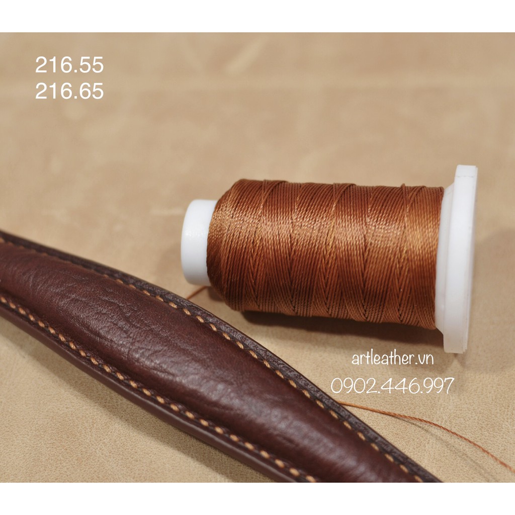 Chỉ sáp size 0.55mm vàng bò