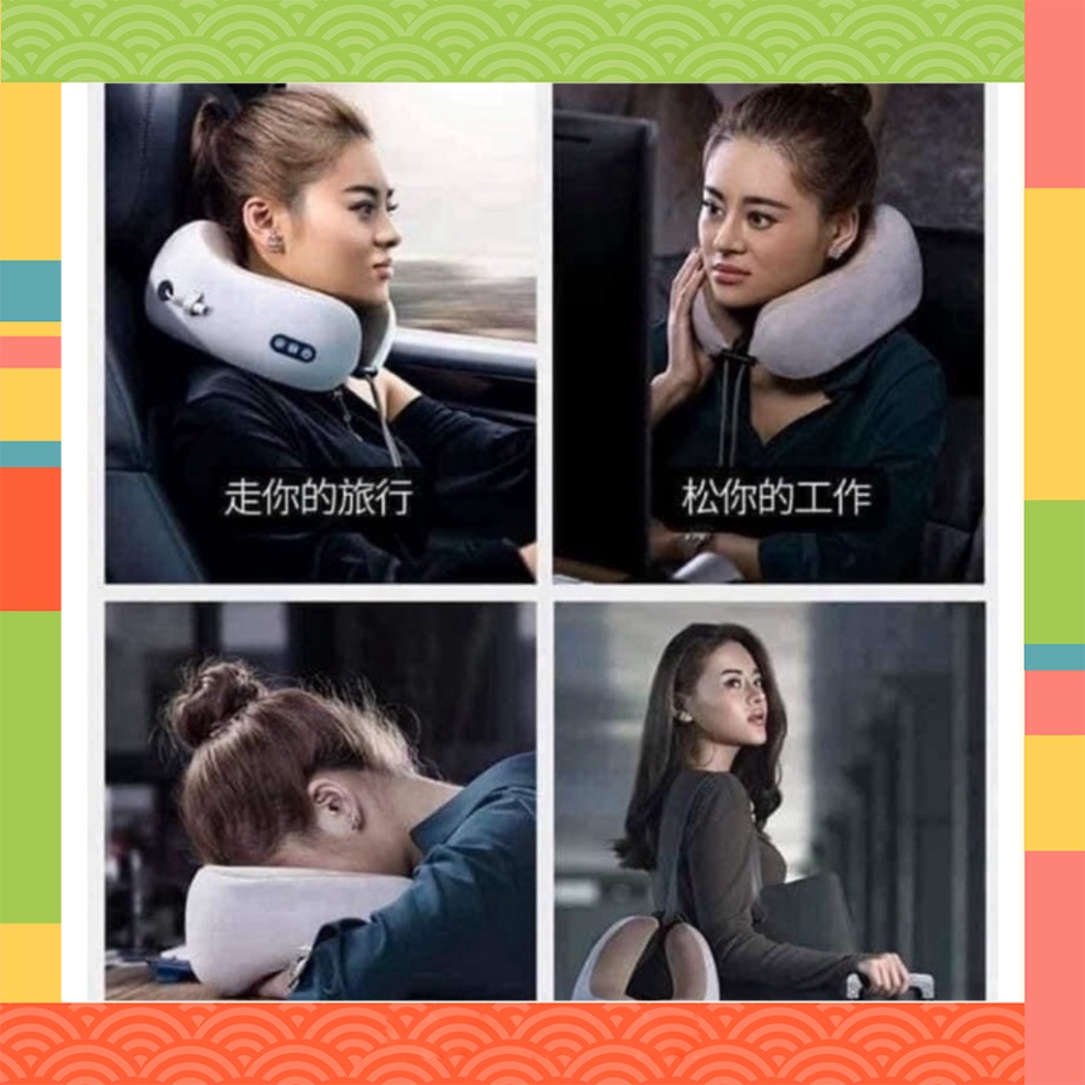 Gối massa hình chữ U - chuyên dụng cho massage cổ vai gáy BCT Mart