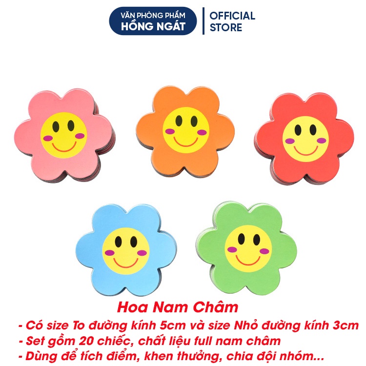 [Set 20 bông] HOA NAM CHÂMhoa điểm tốt khen thưởng tính điểm học sinh giáo cụ dạy học hữu ích