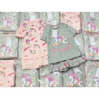 Bộ thun pony cotton bé gái hàng xuất dư