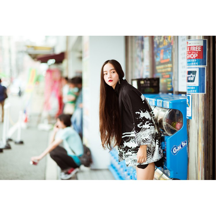 Áo Khoác kimono haori happi hình rồng