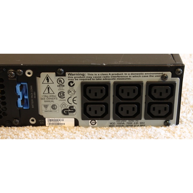 Bộ Lưu Điện UPS APC Smart-UPS RT SURT2000XLI .2000VA 230V . like New