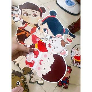 bao lì xì chibi hoạt hình xịn mix
