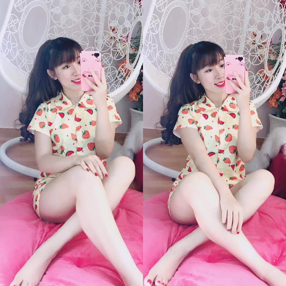 DOMIN - Bộ Pijama kate ngắn cute