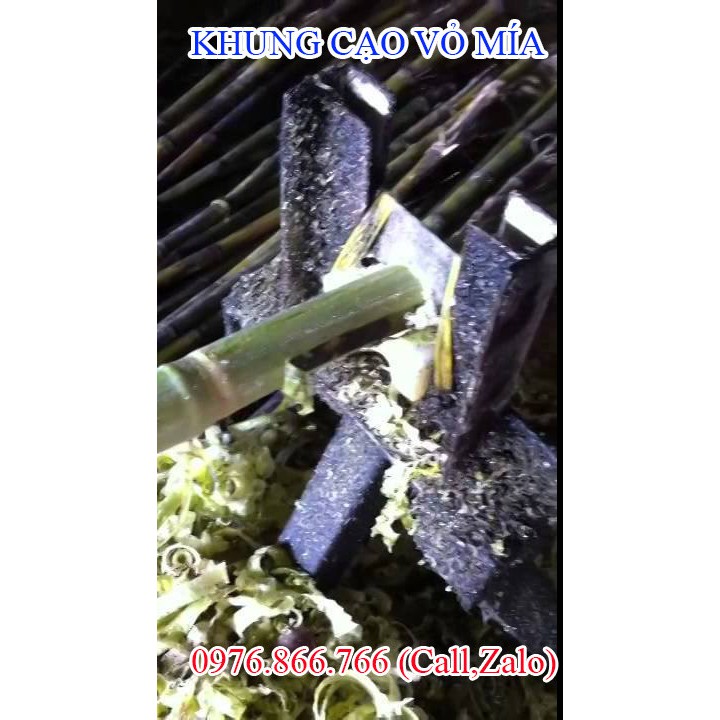 BỘ KHUNG CẠO VỎ MÍA CÓ CON LĂN