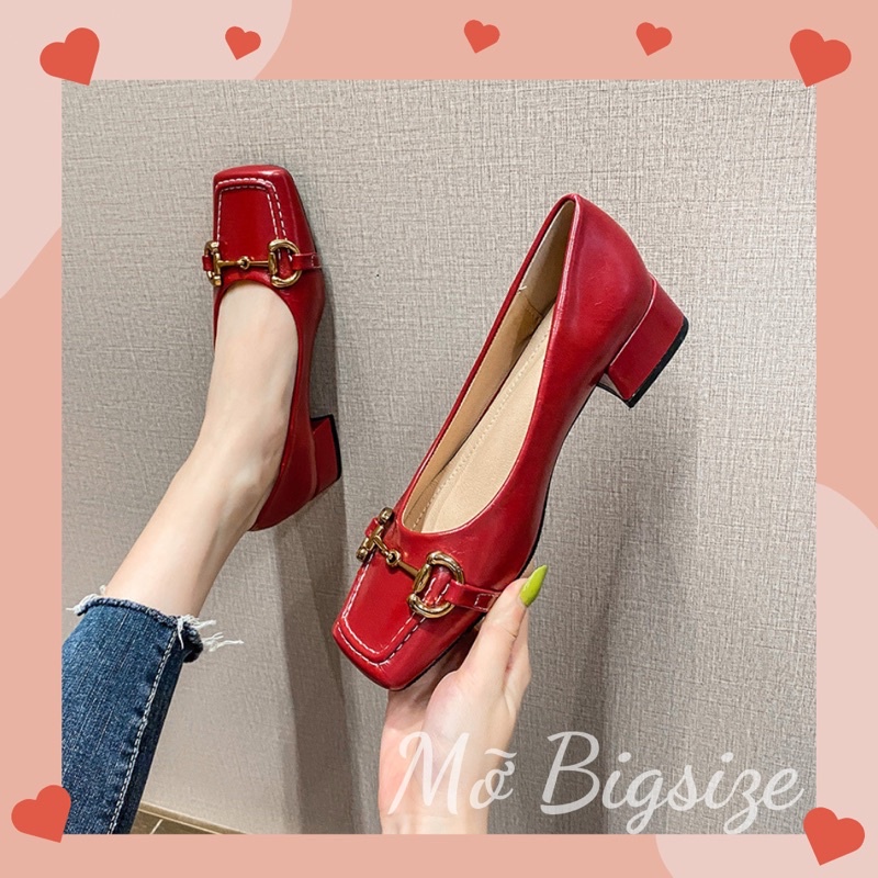 Giày bệt búp bê gót 3,5cm BIGSIZE (35-43)