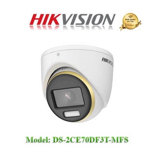 Camera quan sát analog hd hikvision ds-2ce70df3t-mfs (camera colorvu, 2mp, hồng ngoại 20m, tích hợp micro thu âm,màu sắc
