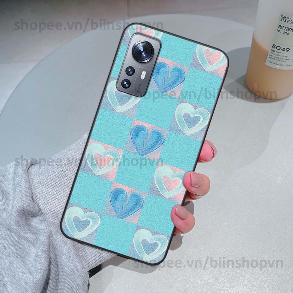 Ốp Xiaomi 12 / Xiaomi 12 Pro caro trái tim nhiều màu sắc, đầy cá tính, khẳng định phong cách