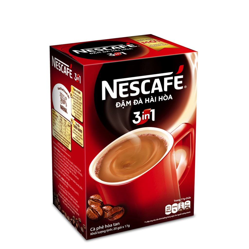 Nest cà phê 3 in 1 HỘP 20 gói *17g