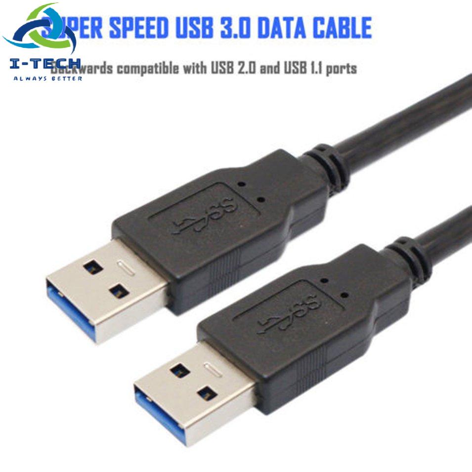 USB 3.0 A Male to A Male USB to USB Cable Cord for Data Transfer 3 Feet Cord