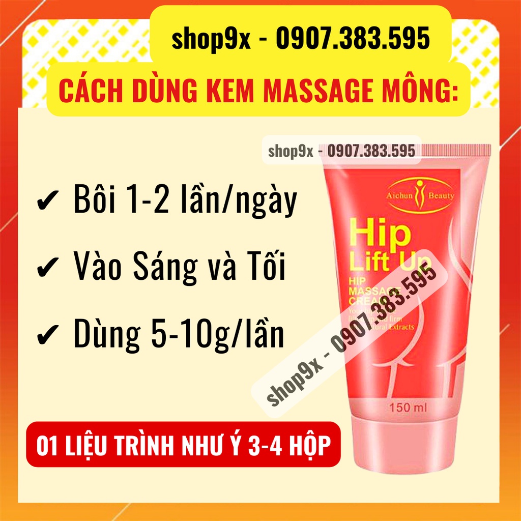 Kem Massage Nở Mông Ngực HIP LIFT UP / Bust Enlarge Dưỡng Da Săn Chắc Aichun