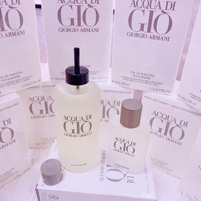 nước hoa set Set Giorgio Armani Acqua di Gio pour Homme EDT (50ml + 200ml) Set GIò Trắng