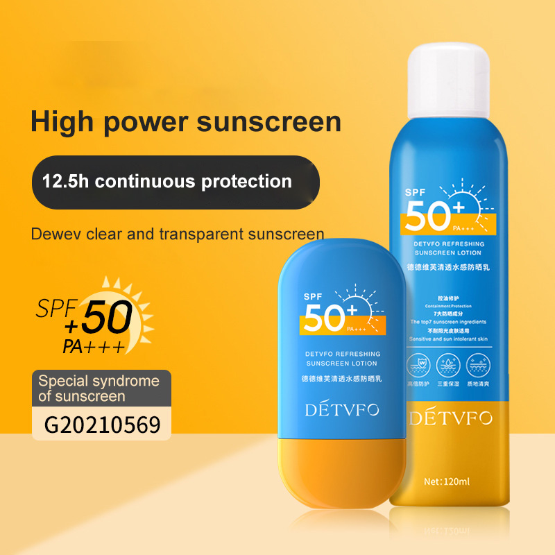 【Ready Stock】 Facial Body Sunscreen Whitening Sun Cream Sunblock Skin Protective Cream Anti-Aging Oil-control Moisturizing SPF 50 【Muee】