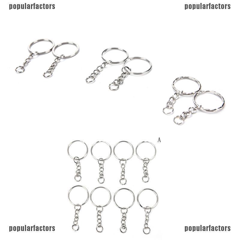 Bộ 100 móc khóa hợp kim với 3 kiểu dáng khác nhau