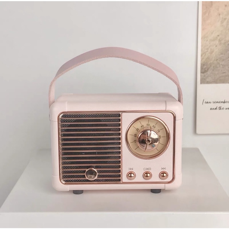Loa bluetooth HM11 vintage decor phòng