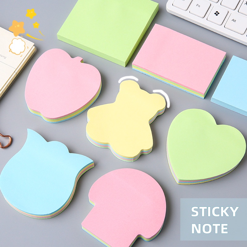 Set 100 Giấy Ghi Chú Hình Hoạt Hình Dễ Thương