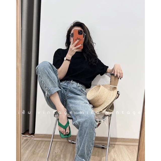 Áo thun QC trơn tone màu bazic chuẩn tag 3158