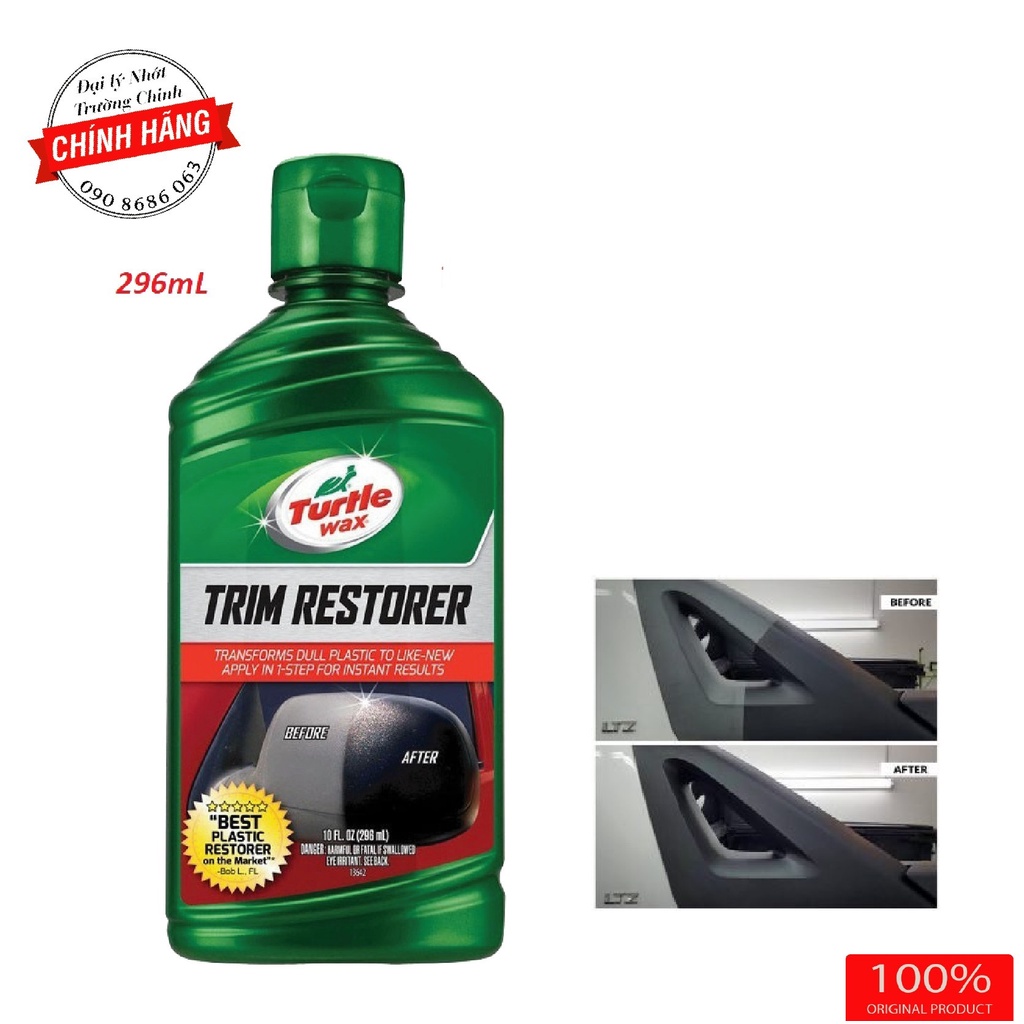 Phục hồi nhựa nhám và bóng Turtle Wax Trim Restorer 296ml
