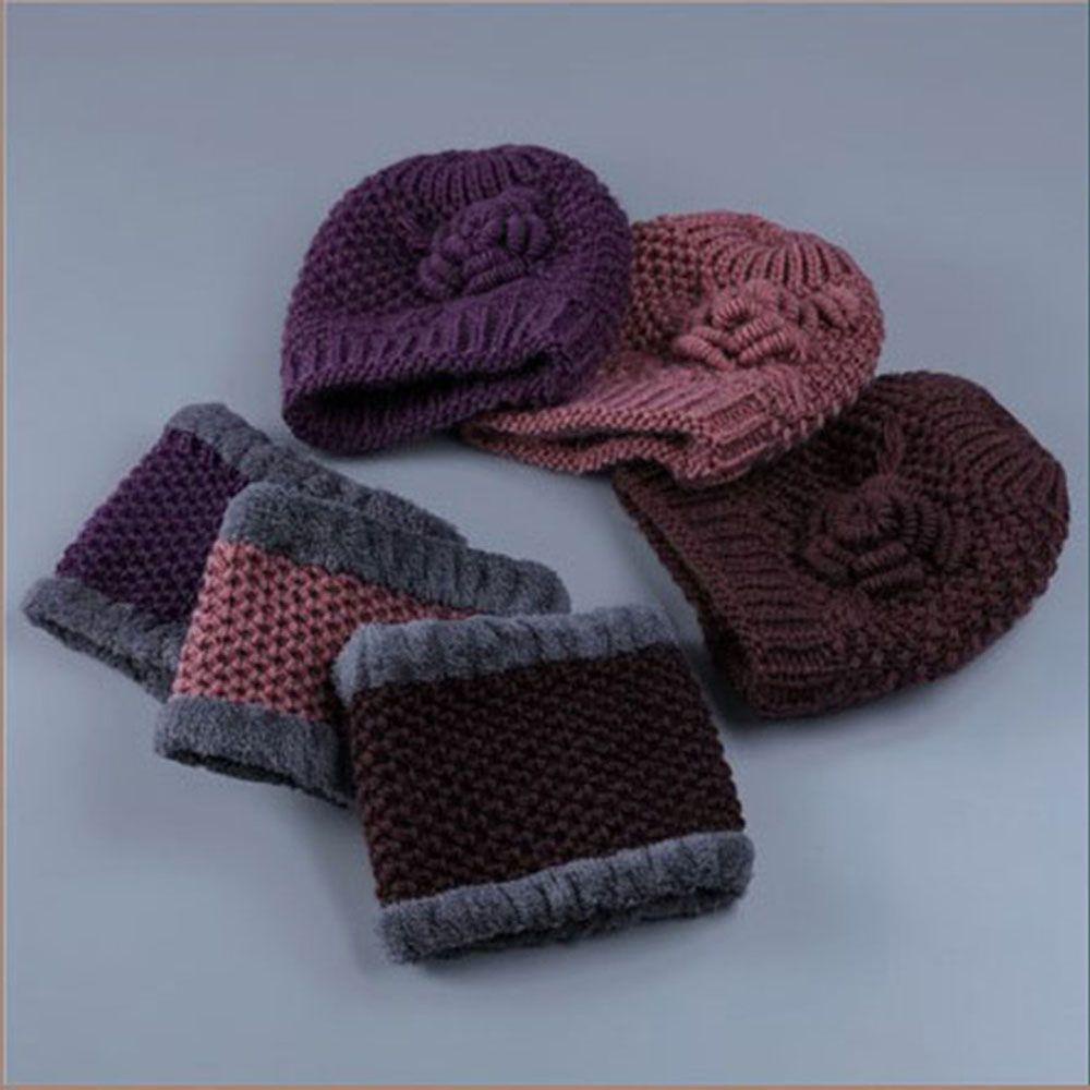 SUMU Mũ beanie Trùm Đầu Giữ Ấm Cho Phụ Nữ Lớn Tuổi