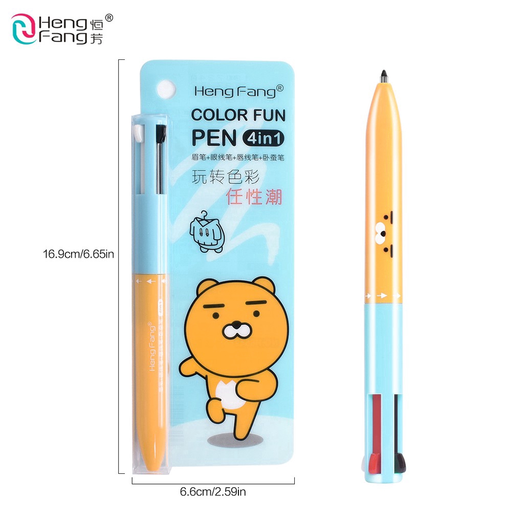 Bút trang điểm HengFang H6542 4 trong 1 thiết kế tiện lợi và dễ thương 21g | BigBuy360 - bigbuy360.vn