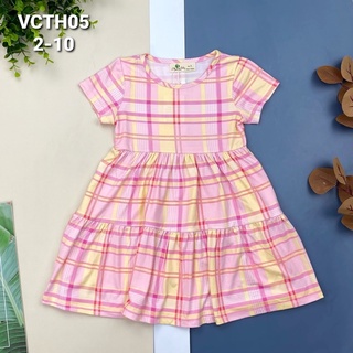 Đầm thun cotton 4 chiều bé 12-33kg